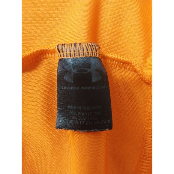 Under Armour Men's Orange Short Sleeve Crewneck Heat Gear Lightweight T Shirt Sz - Picture 6 of 6